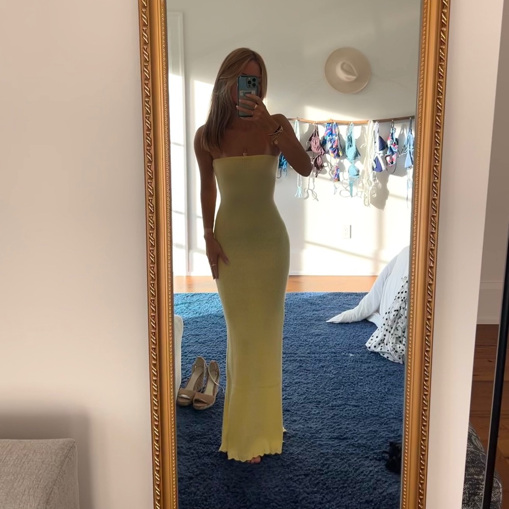 Staple and Hue - Knit Yellow Maxi Dress